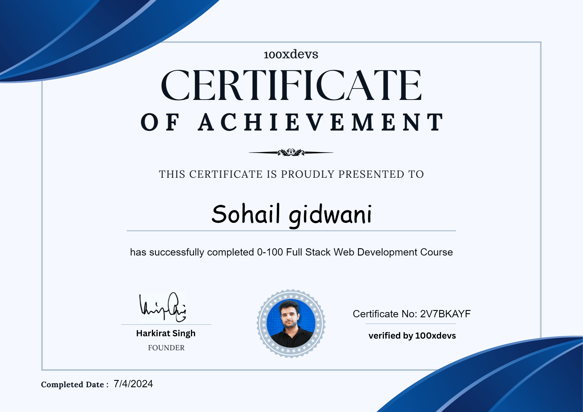 0-100 Full Stack Web Development Course