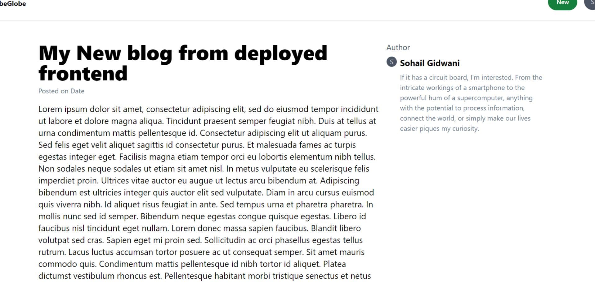 ScribeGlobe (Medium-like Blogging site) 